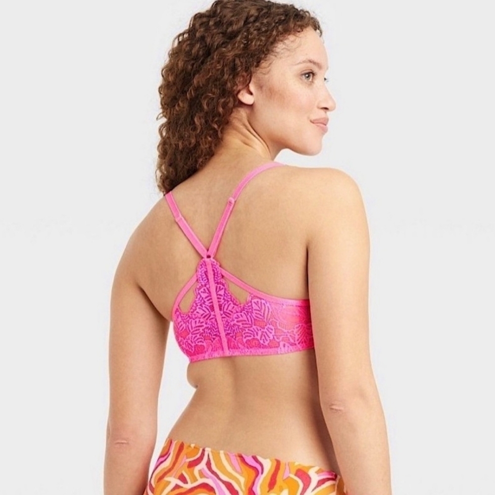 NEW Auden Pink Racerback Push-Up Bra